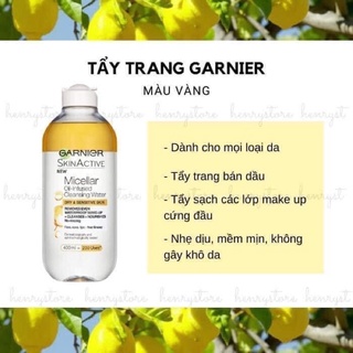 Tẩy trang GARNIER 400ml