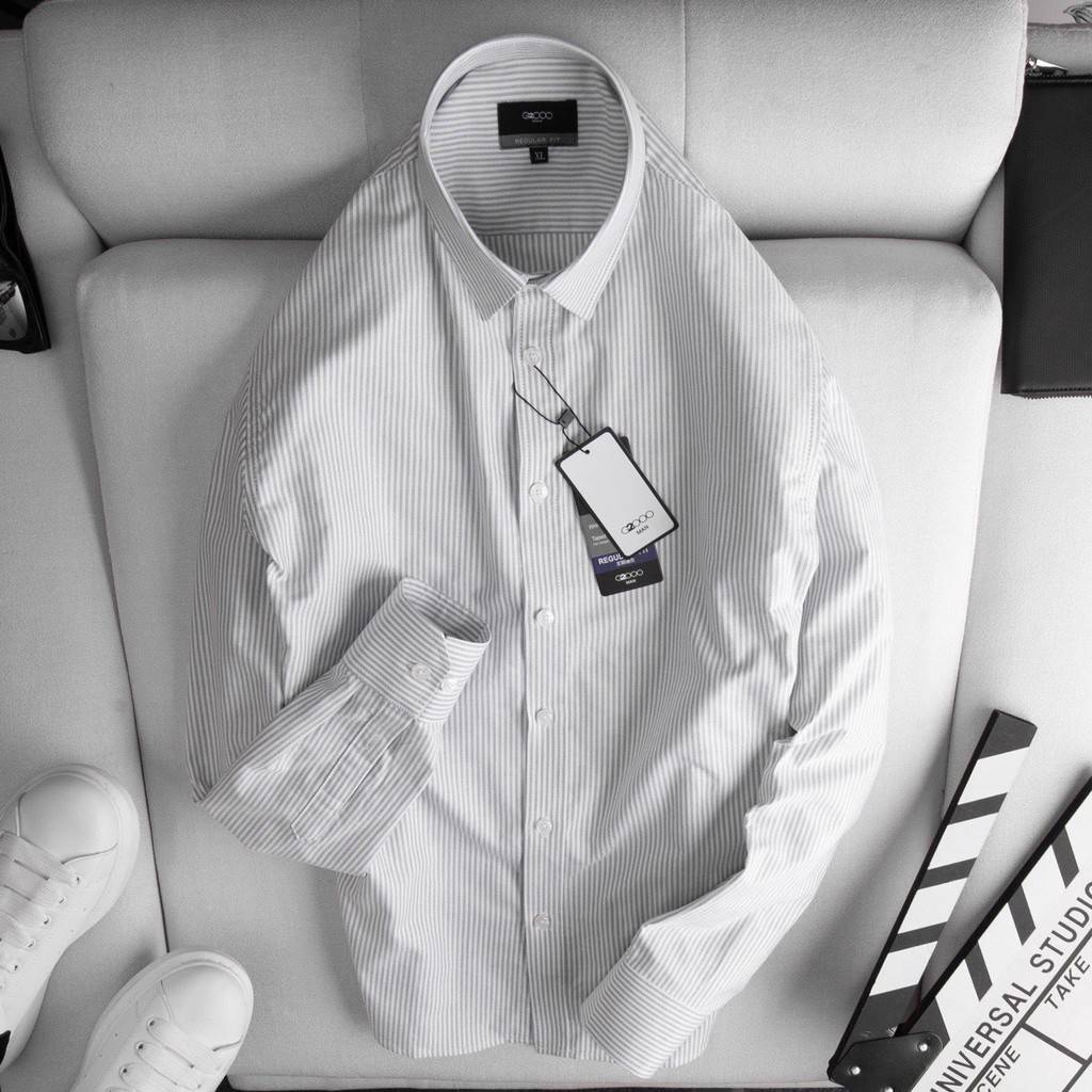 📣 Áo Sơ Mi Nam Kẻ Sọc Phong Cách Hàn Quốc Lịch Lãm 📣 | BigBuy360 - bigbuy360.vn