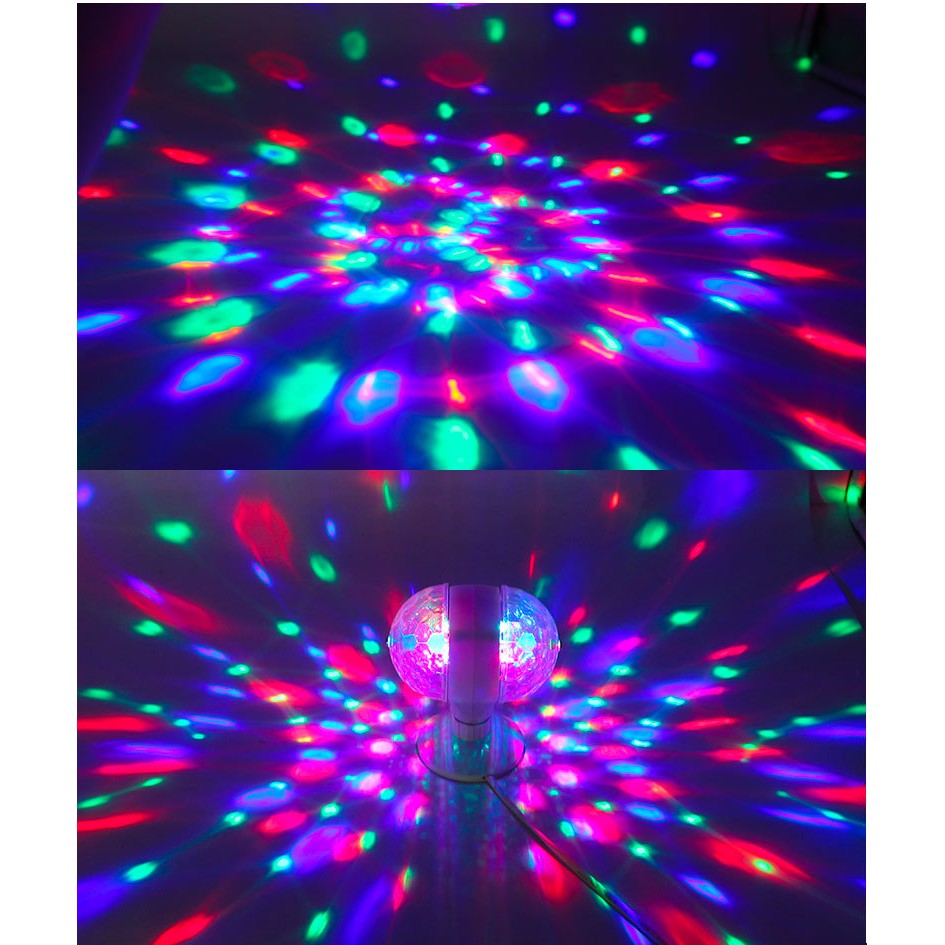 Đèn cầu quay 2 đầu, đèn quả cầu