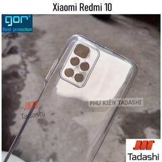 Ốp Lưng Dẻo Gor Xiaomi Redmi 10/ Redmi Note 9 5G Trong Suốt Có Gờ Bảo Vệ Camera - Chính Hãng GOR