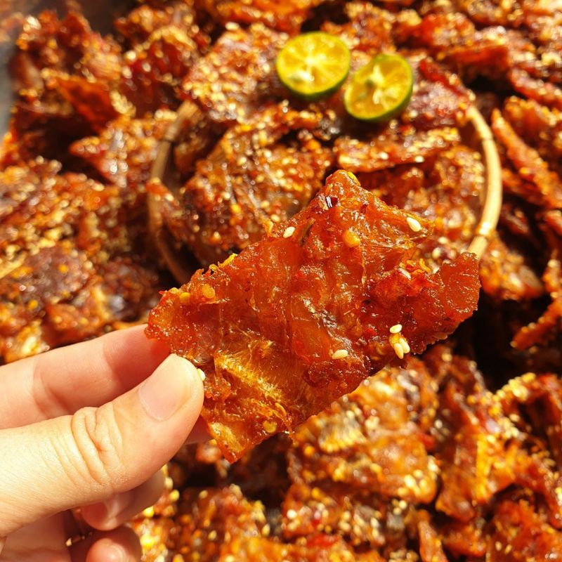 cá bò rim ăn liền