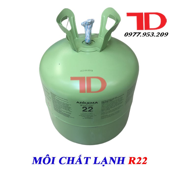 Môi chất lạnh R22 FORANE 22.7kg dùng cho máy lạnh máy đá