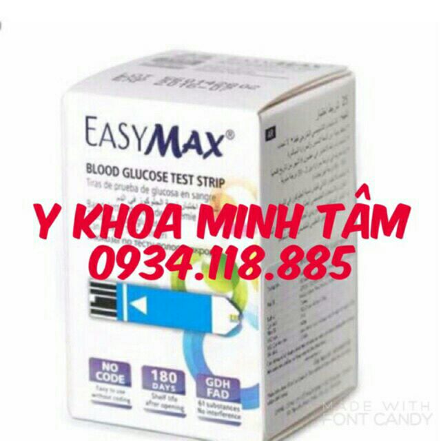 Que thử đường Huyết Easy mã 25 qu (Mini,MU) uy tín , chất lượng