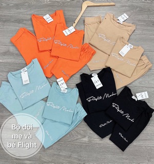 BỘ ĐỒ ĐÔI CHO MẸ VÀ BÉ FLIGHT MODE QUẦN LỬNG SIÊU HOT