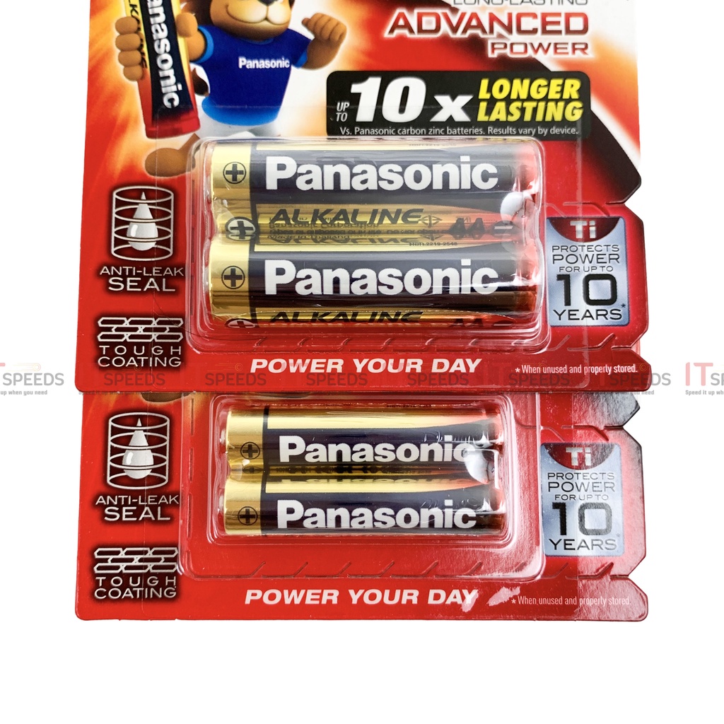 Vỉ Pin 23A, 27A, AA, AAA, Alkaline Panasonic, 1.5V, 12V, Độ Xả Chậm, Chống Rò Rỉ, Không Chảy Nước, Hàng Chính Hãng