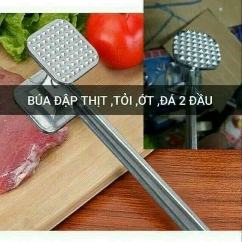 Búa đập thịt, búa dần thịt, đập đá, giã gừng tỏi sắt bằng hợp kim không rỉ