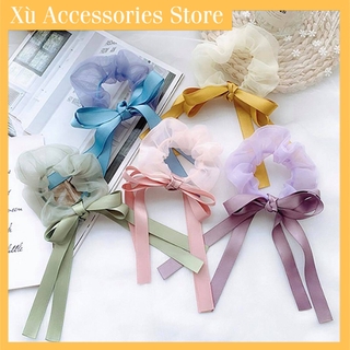 Phụ kiện thời trang | Scrunchies voan và nơ ruy băng