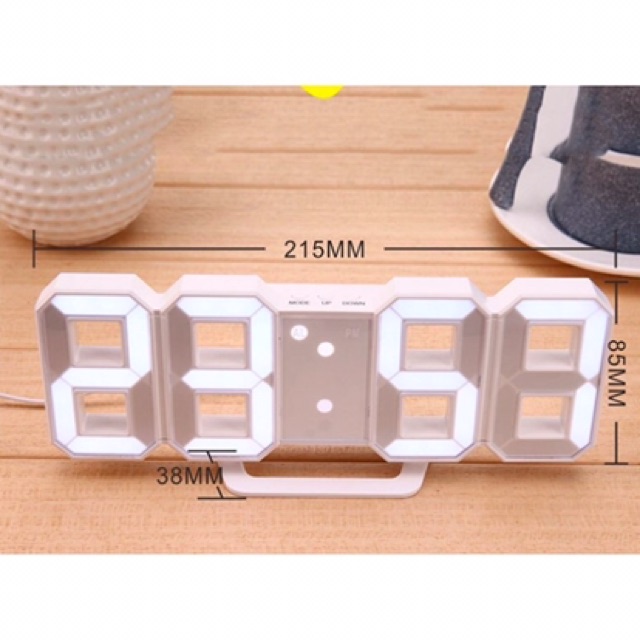 Đồng hồ led 3D decor phong cách Hàn Quốc