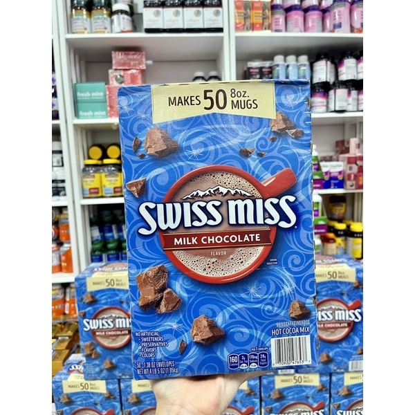 Bột Cacao Swiss miss hot cocoa mix milk chocolate 1.95kg