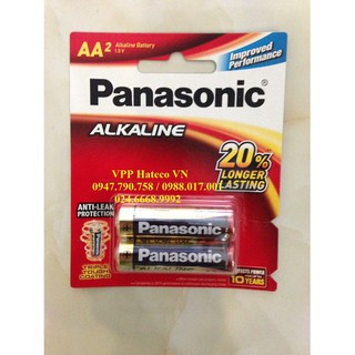 Pin aa panasonic alkaline lr6t/2b-v vỉ 2 viên