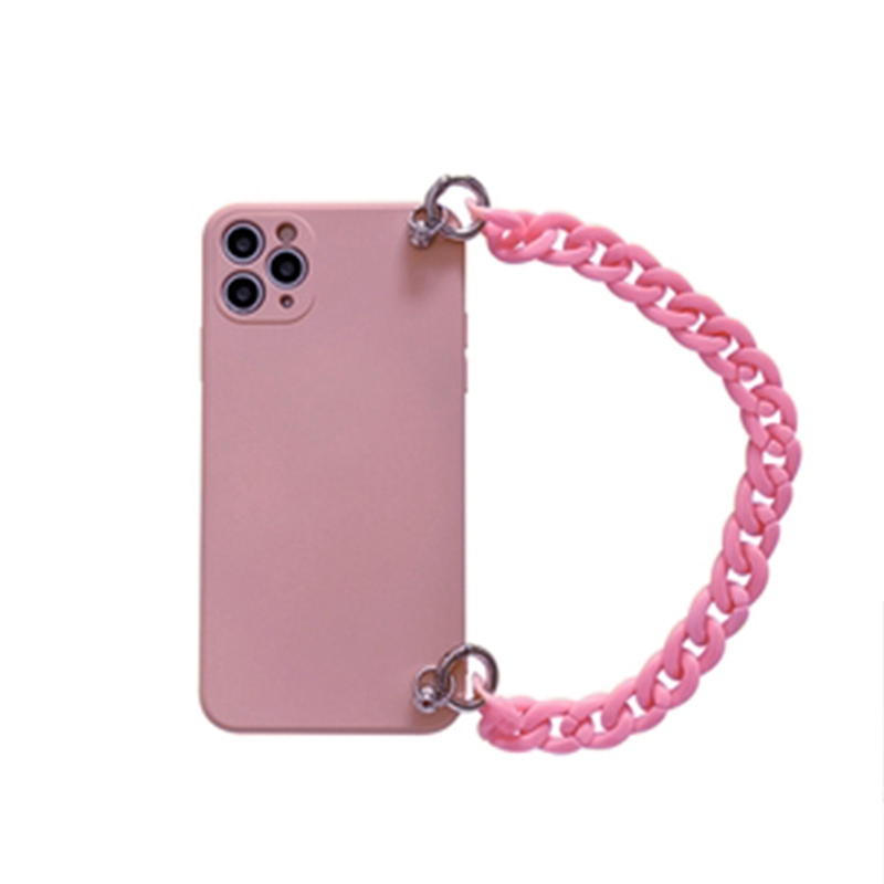 Phone Case for OPPO Realme 7 Pro X7 X50 5G X3 SuperZoom XT X2 Find X2 A31 2020 A91 Reno ACE K5 A9 A5 2020 Hand Chain Casing Soft Cover Korean Ins Milk white pink Acrylic ins style