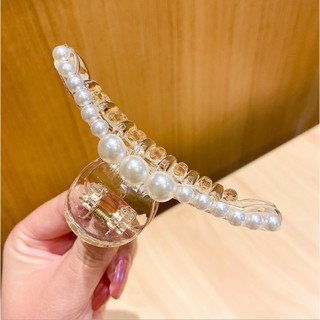 Kẹp tóc đính đá giả ngọc trai sang trọng, mix đồ sang chảnh thời trang Hàn Quốc