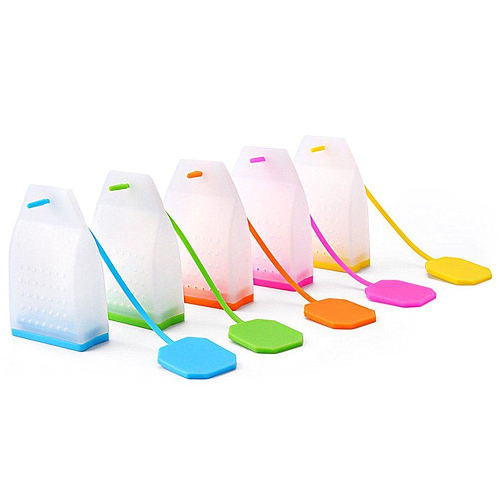 GOGOUP 1 Dụng Cụ Lọc Trà Hình Túi Lọc Trà Bằng Silicone Màu Sắc Ngẫu Nhiên