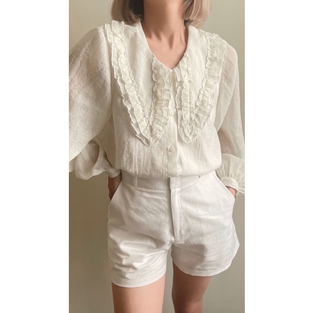 Áo sơmi cổ sen JOLY TOP by RUBIES