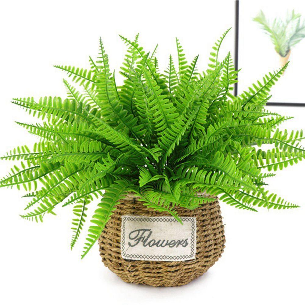 Cây Dương Xỉ Giả 7 Nhánh Nhiều Màu Sắc Dùng Trang Trí Nhà Cửa / Văn Phòng