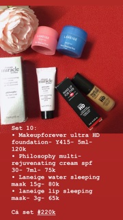 Các set sản phẩm mini đồng giá 220k