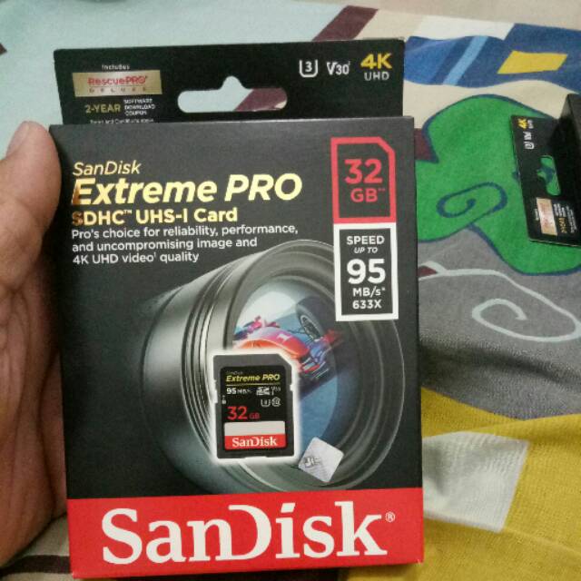 Thẻ Nhớ Sandisk 32gb Extreme Pro Sd 95mbs