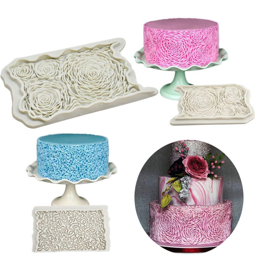 Khuôn Silicone Tạo Hình Hoa Hồng Trang Trí Bánh