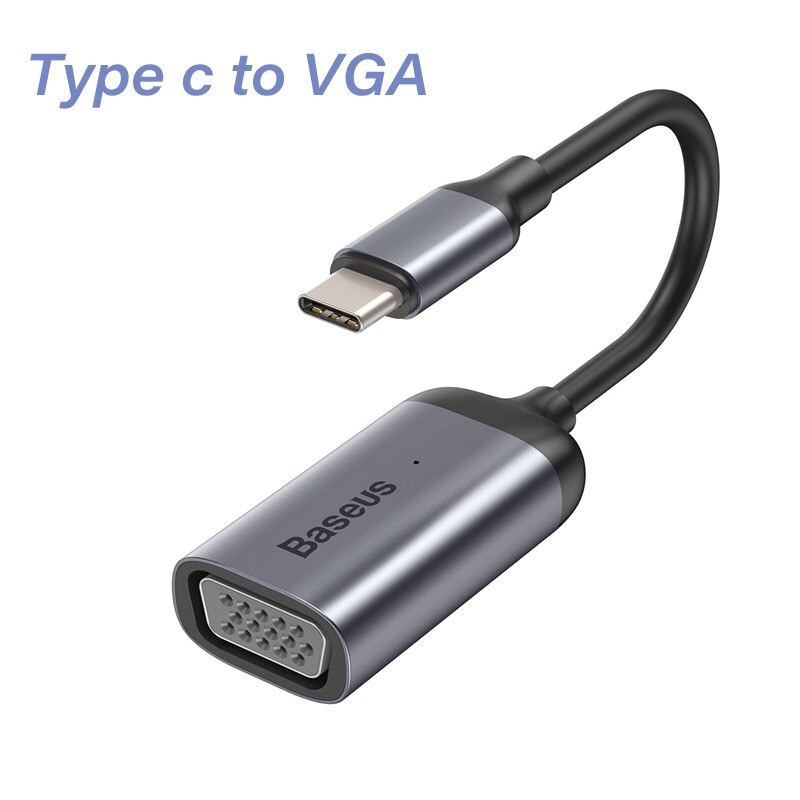 Hub Chuyển Đổi Type-C To VGA / HDMI / Mini DP (Màu Xám) Cho Macbook Pro Air Huawei Mate