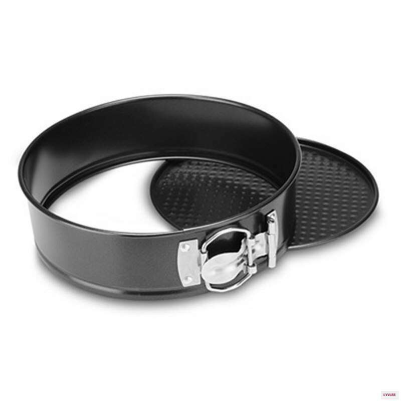 Khuôn Nướng Bánh Tròn Bằng Thép Carbon Chống Dính Màu Đen 4 / 6 / 8 / 10 inch