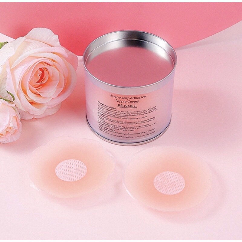 Miếng Dán Ngực,Hộp 5 cặp 10 Miếng Dán Ti, Miếng Dán Tàng Hình H02