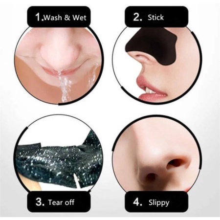 Set 10 Mặt Nạ Than Tre Lột Mụn Đầu Đen Làm Sạch Sâu Cho Mũi