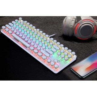 Bàn phím cơ Gaming HJK917 Blue Switch - Chống nước - Có LED - Phong Cách Cổ Điển
