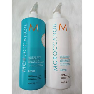  _Bộ Dầu Gội và Xả Phục Hồi Tóc Moroccanoil Moisture Repair 1000ml