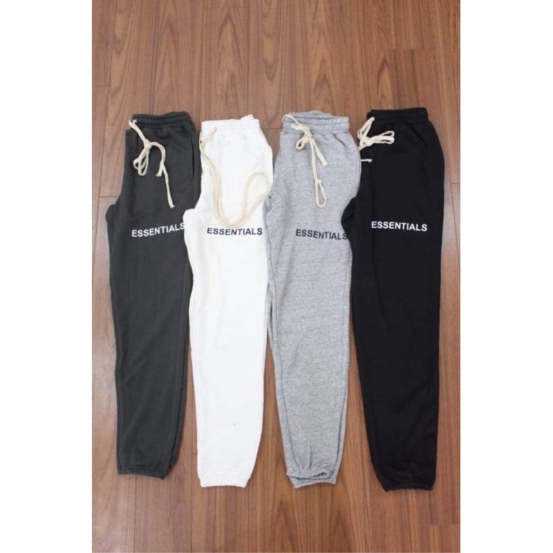 Quần nỉ jogger Essentials nam nữ Unisex siêu cấp big size có clip, ảnh thật cuối | BigBuy360 - bigbuy360.vn