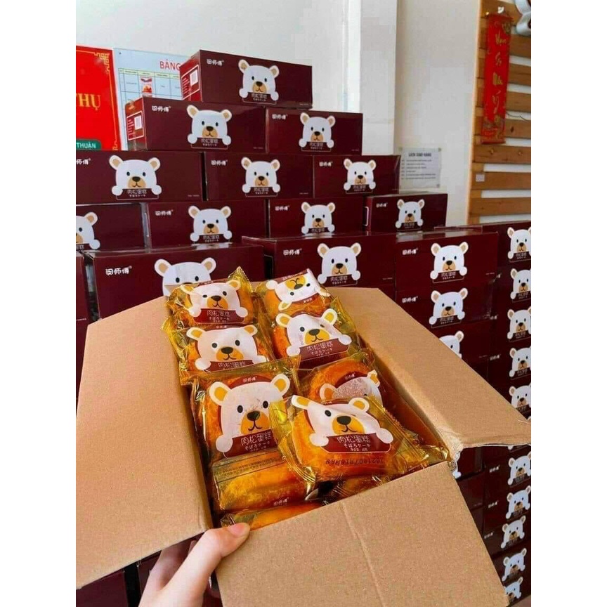 Bánh ruốc gấu chà bông siêu ngon hấp dẫn