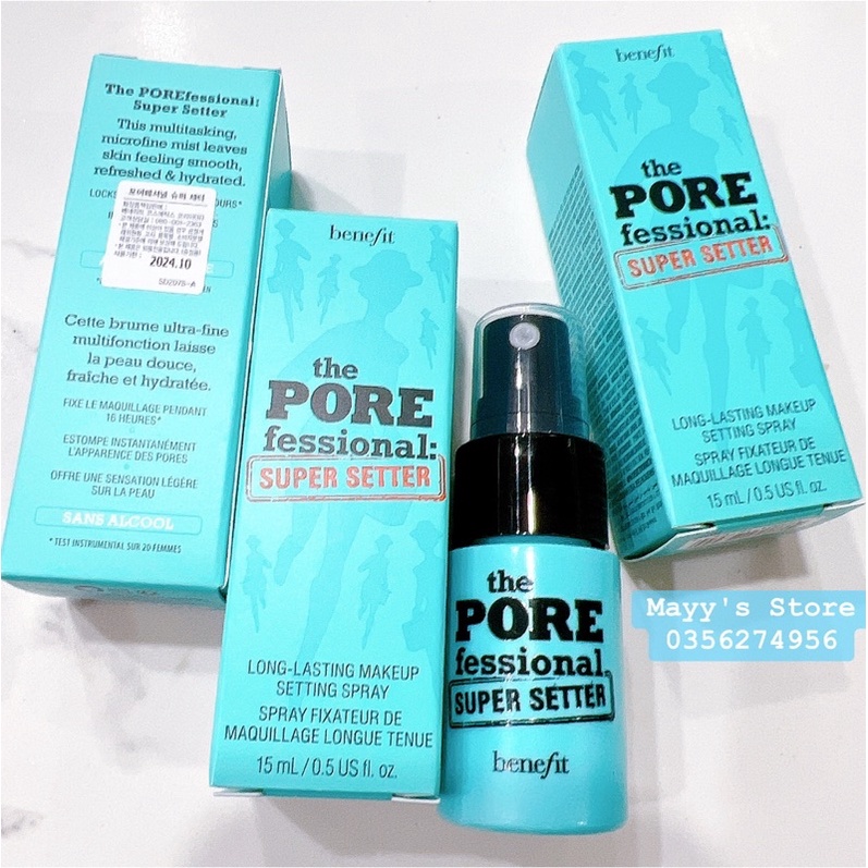 Xịt Khoá Lớp Make Up Benefit The Pore Fessional Super Setter 15ml