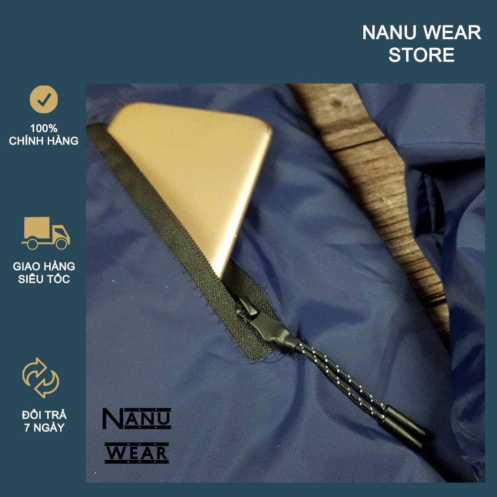 Áo khoác 2 mặt NANU WEAR chất liệu gió - nỉ, chống nước