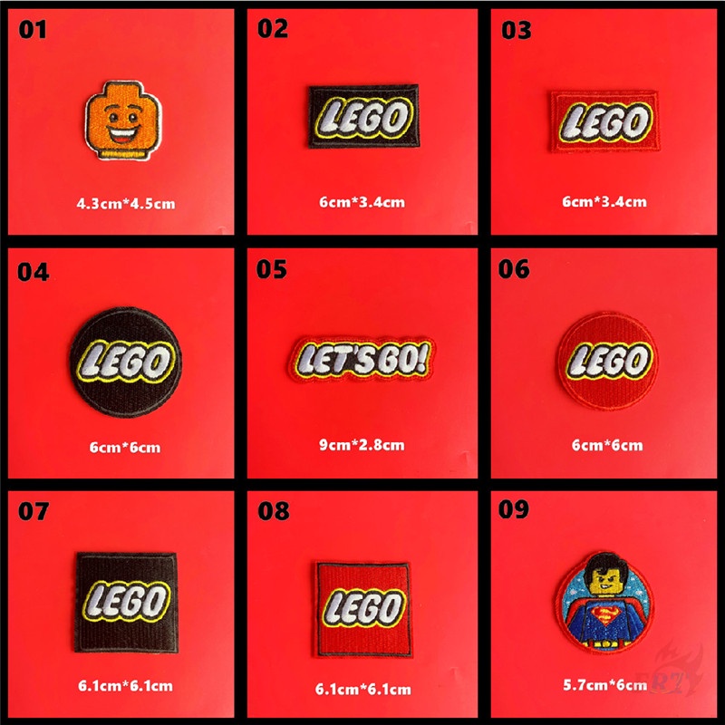 ☸ Lego - Đi thôi! Miếng Dán Ủi ☸ 1 Cái Tự May Thêu Trên Sắt Trên Huy Hiệu Miếng Vá