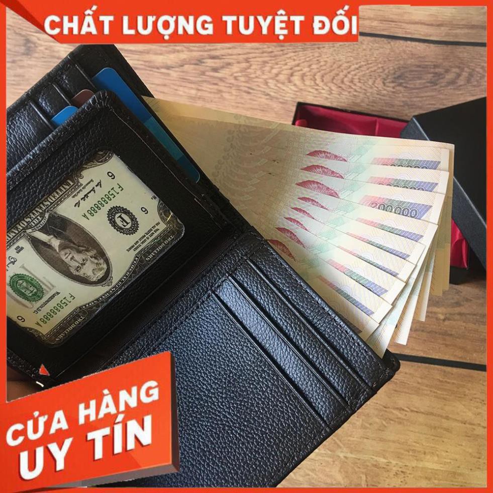 [ Da Cao Cấp 100% ] Ví Nam Da Cá Sấu Ví Đứng VS02