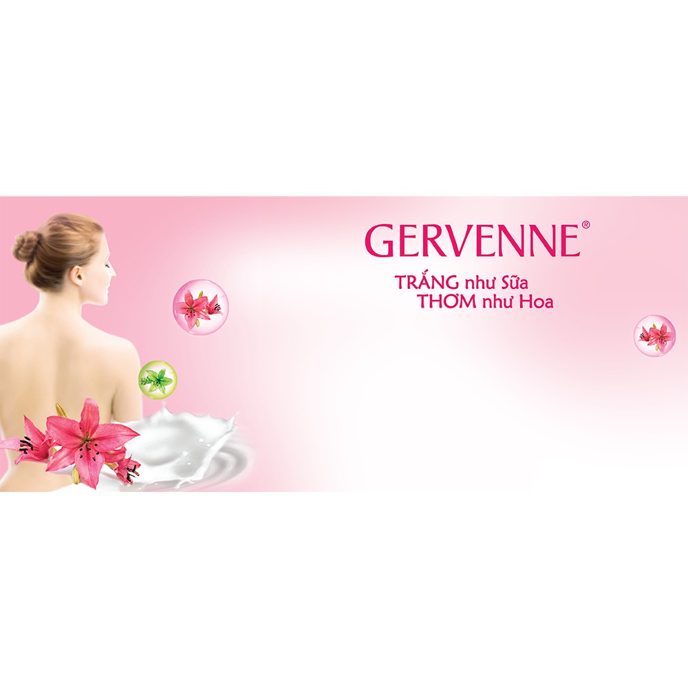 Sữa tắm trắng da Gervenne tinh chất sữa dê và hương nước hoa 900g