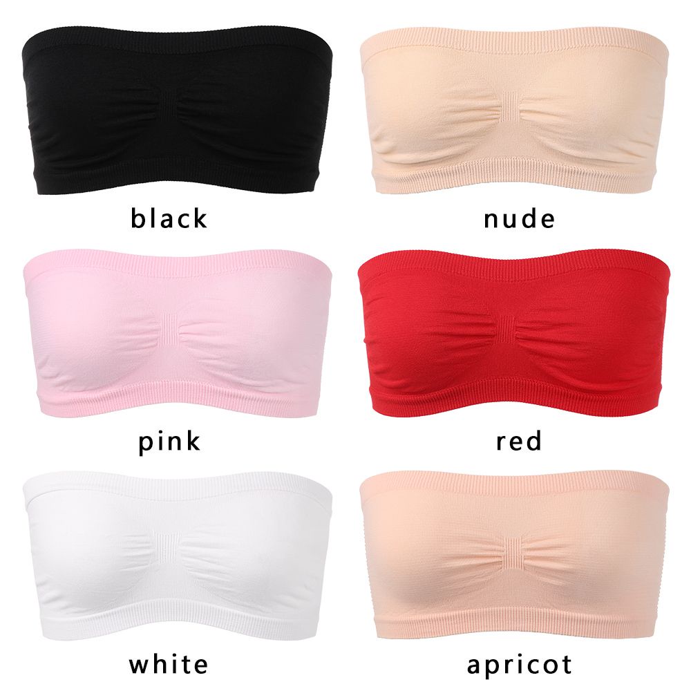 NIUYOU [Ready Stock] Strapless Tube Tops Invisible High Elastic Wrap Chest Seamless Sports Bra Women Fashion Wrapped