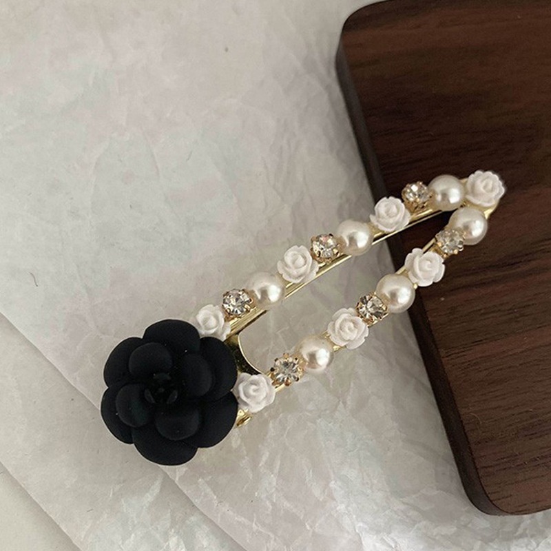 Kẹp tóc đính ngọc trai nhân tạo phong cách Hàn Quốc dành cho nữ