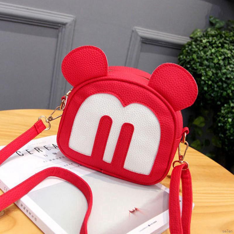 Túi đeo chéo hình chuột Mickey dễ thương cho bé gái