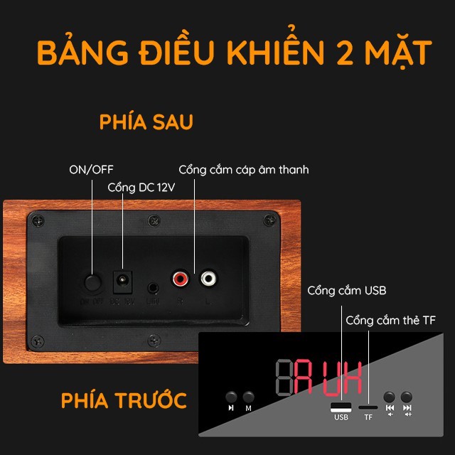 [RẺ NHẤT SHOPEE] Loa Thanh Dài 100Cm Bluetooth 5.0 Soundbar Q11 Vỏ Gỗ, Công Suất 120W, Mang Đến Âm Thanh Sống Động