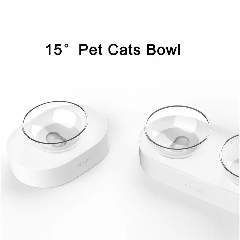 Xiaomi youpin petkit pet bowl cho thú cưng đĩa ăn có thể điều chỉnh đôi cho ăn bát nước cốc cho mèo bát uống bát đồ dùng cho thú cưng