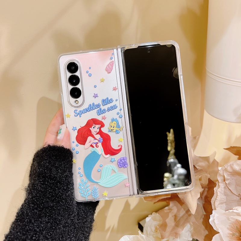 Ốp điện thoại cứng chống sốc họa tiết dễ thương cho Samsung Galaxy Z Fold 3 5G