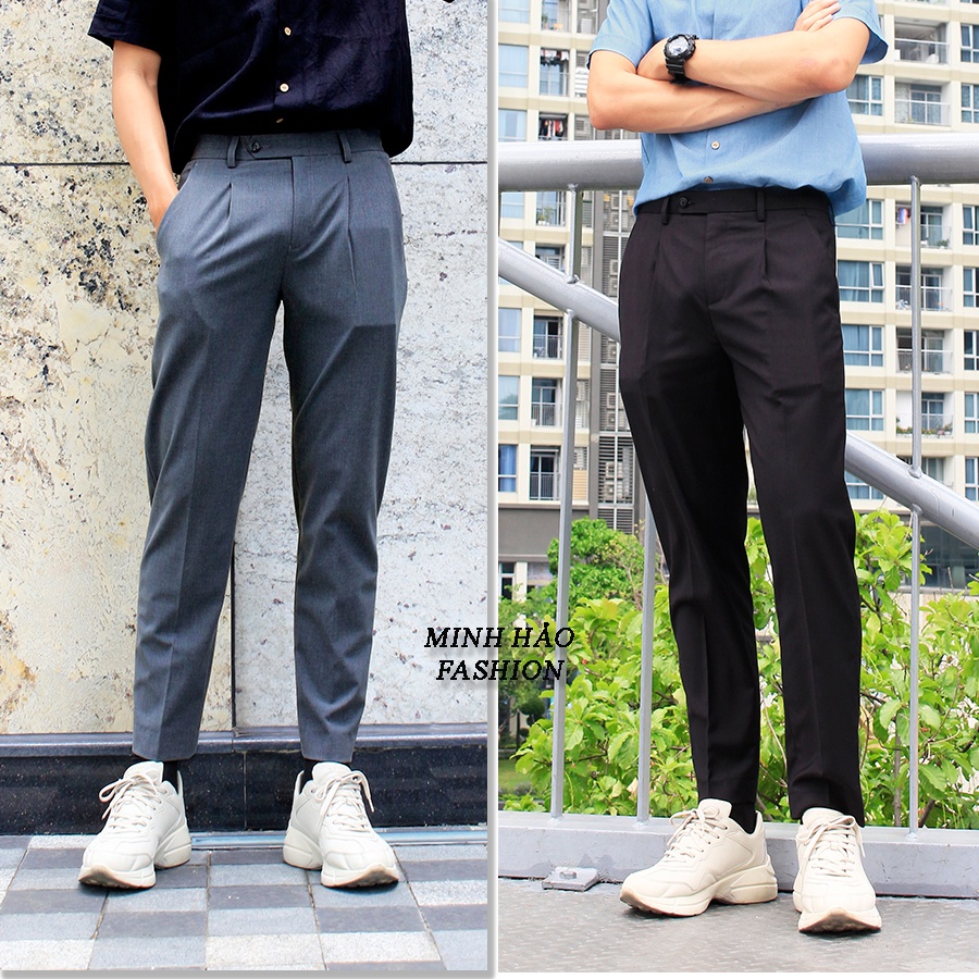 Quần Tây, Quần Âu Nam Minh Hảo Fashion, Hàng Thiêt Kế Form Suông Đẹp, Đứng Dáng