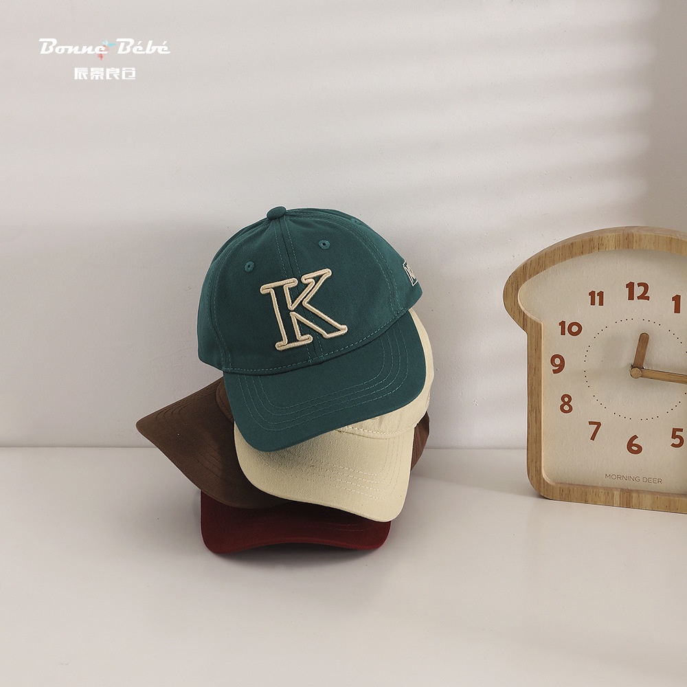Nón Lưỡi Trai Thêu Chữ K Thời Trang Hàn Quốc Mới Dành Cho Bé Trai Bé Gái