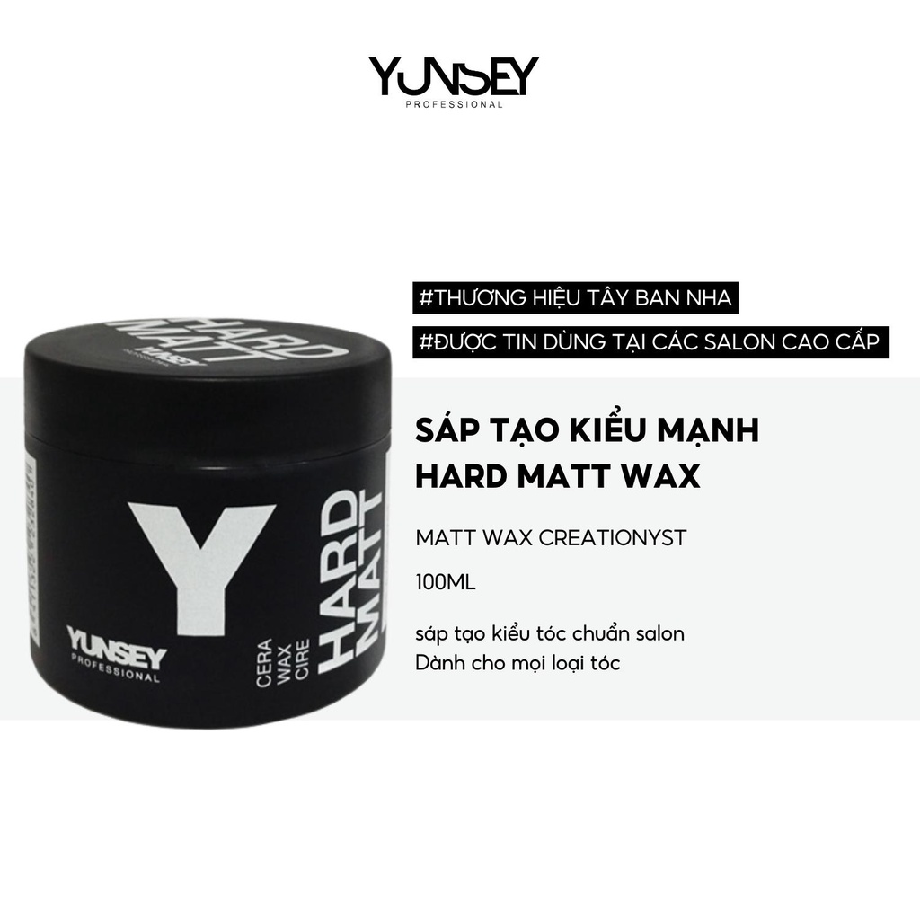 Sáp tạo kiểu giữ nếp siêu cứng Yunsey Hard Matt Wax 100ml