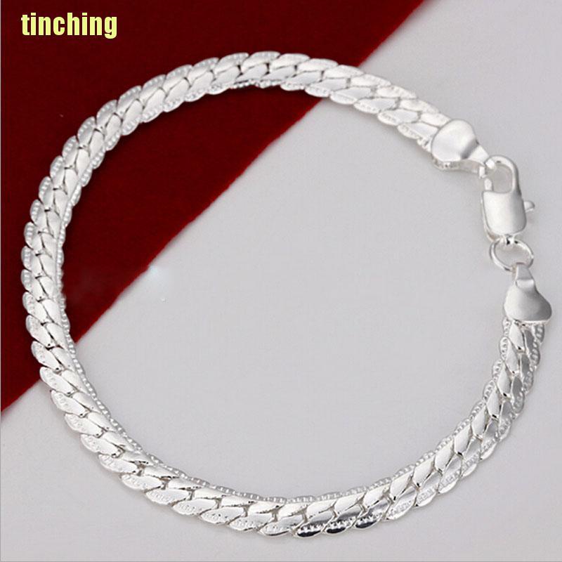 Vòng Tay Mạ Bạc 5mm Thời Trang