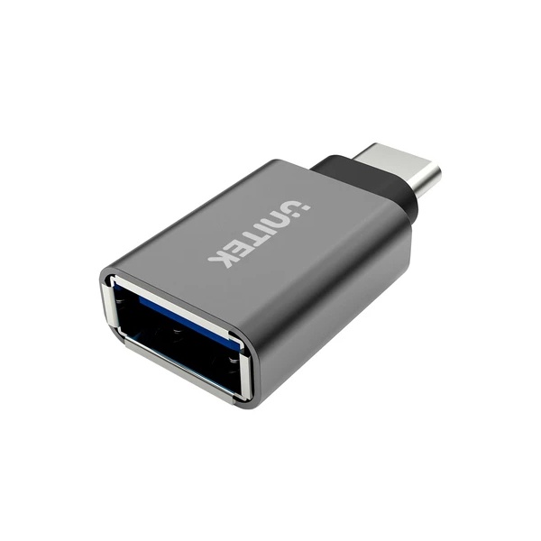 Đầu chuyển OTG từ USB 3.1 sang typeC 3.1 Unitek Y-A025CGY hỗ trợ Windows/Mac OS/Android (xám) - Nhất Tín Computer