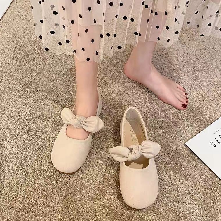 Women's shoes flat shoes women's shoes bowknot trend casual girls outdoor comfort single shoes