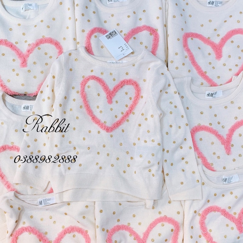Áo len bé gái HM- HÀNG SALE KO ĐỔI TRẢ