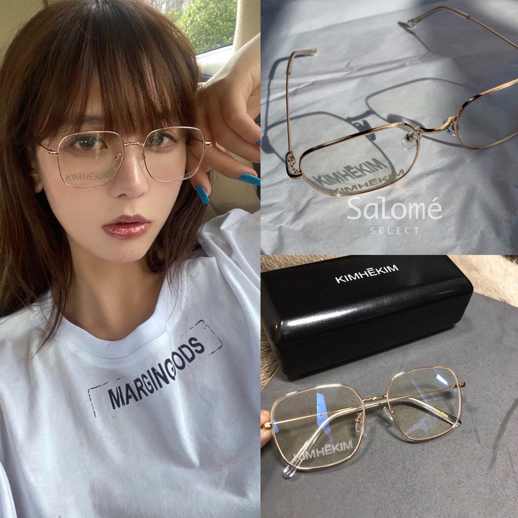 Mắt kính gọng kim loại phong cách thời trang dành cho nam và nữ