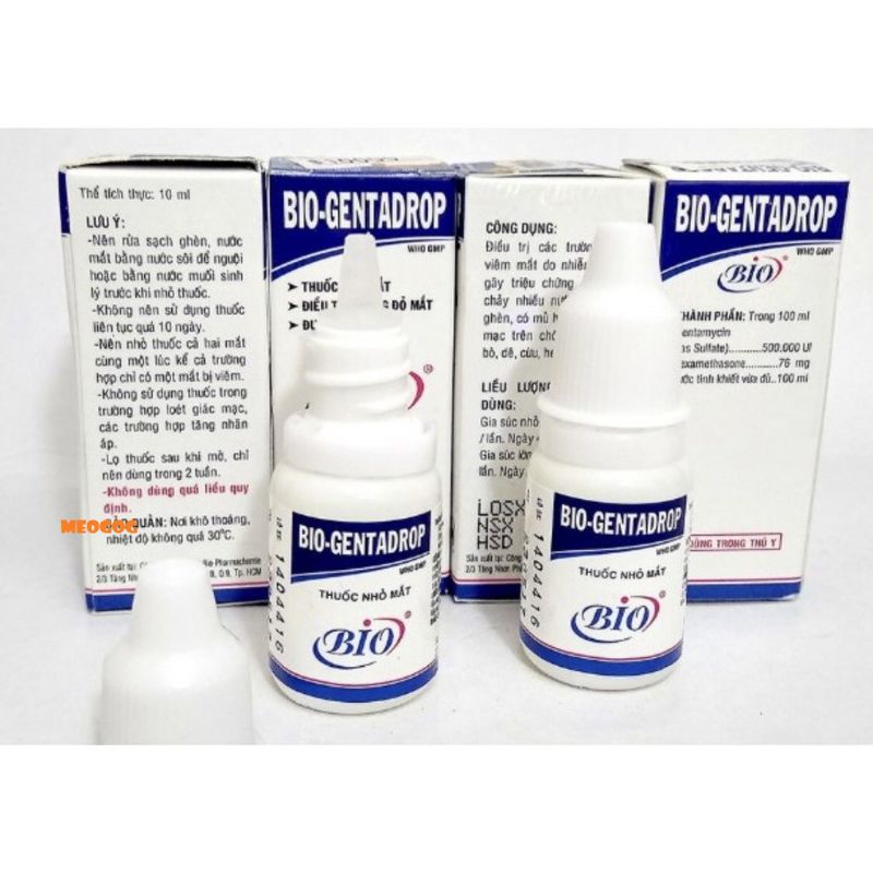 Thuố.c nhỏ mắt tai mũi cho thú y chó mèo lợn gà, thú cưng đa.u mắt, vi.êm k.ết mạc, sưn.g mắt, gèn, dử, chảy nước mắt